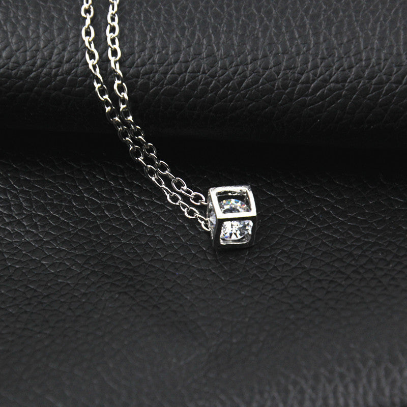 Wholesale Magic Square Diamond Alloy Necklaces