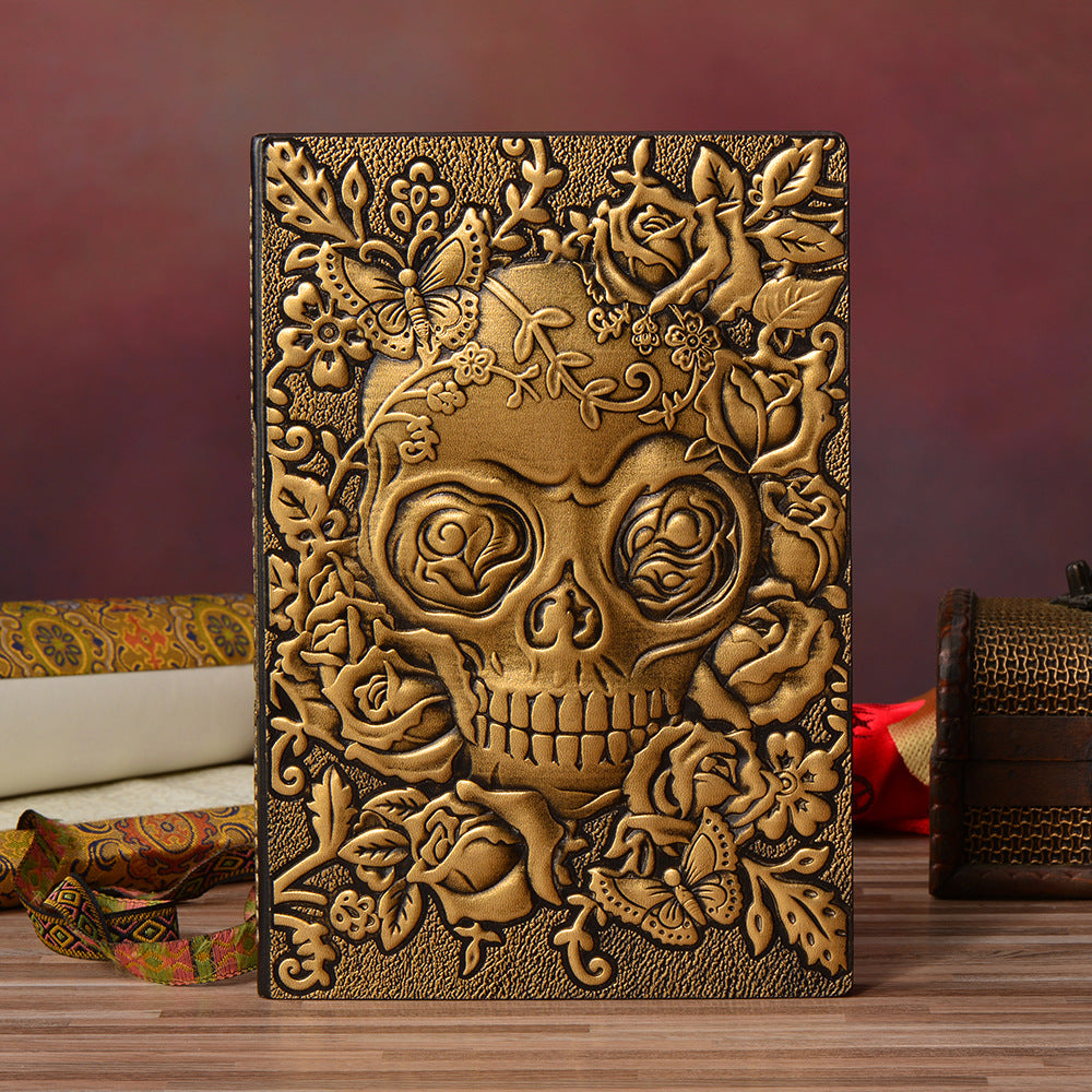 Wholesale Retro Relief PU Halloween Gift A5 Notebook