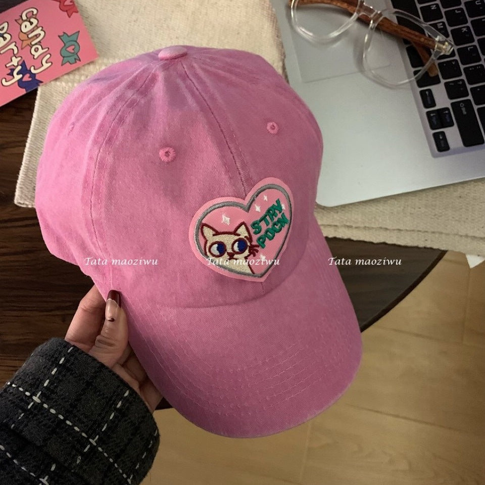 Wholesale Love Cartoon Cat Bear Cotton Baseball Hat