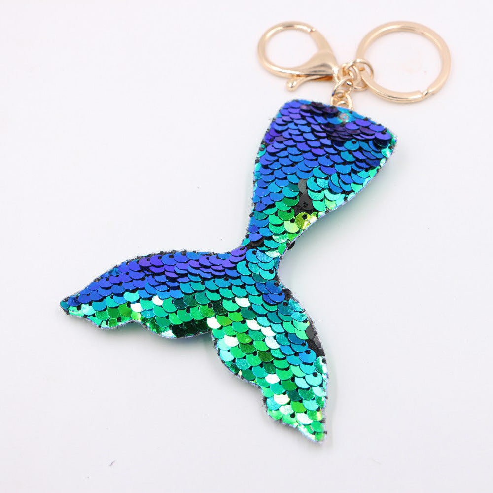 Wholesale Chic Sequin Unicorn Keychain Pendant For Bag And Car Key Accessory Gift