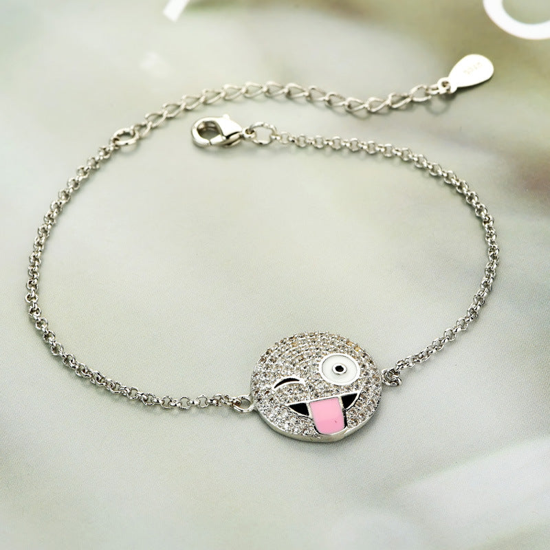 Wholesale Creative Adjustable Smiley Face Cartoon Bracelet