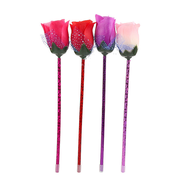 Wholesale Rose Cartoon Valentine' s Day  Plastic Pen