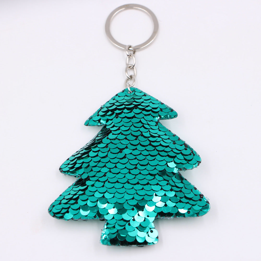 Wholesale Double Sided Sequined Heart Keychain Pendant Luminous Sparkly Bag Charm For Bags And Car Keys Chic Fashion Accessory