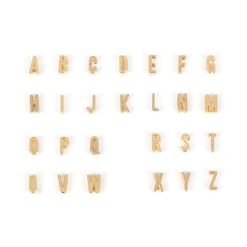 Wholesale Heart Single Layer Alphabet Pendant Alloy Necklaces