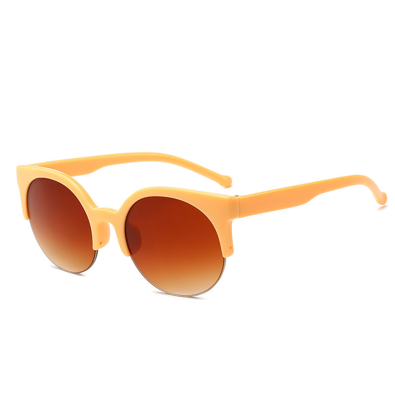 Wholesale Half Frame Cat Eye Retro Sunglasses