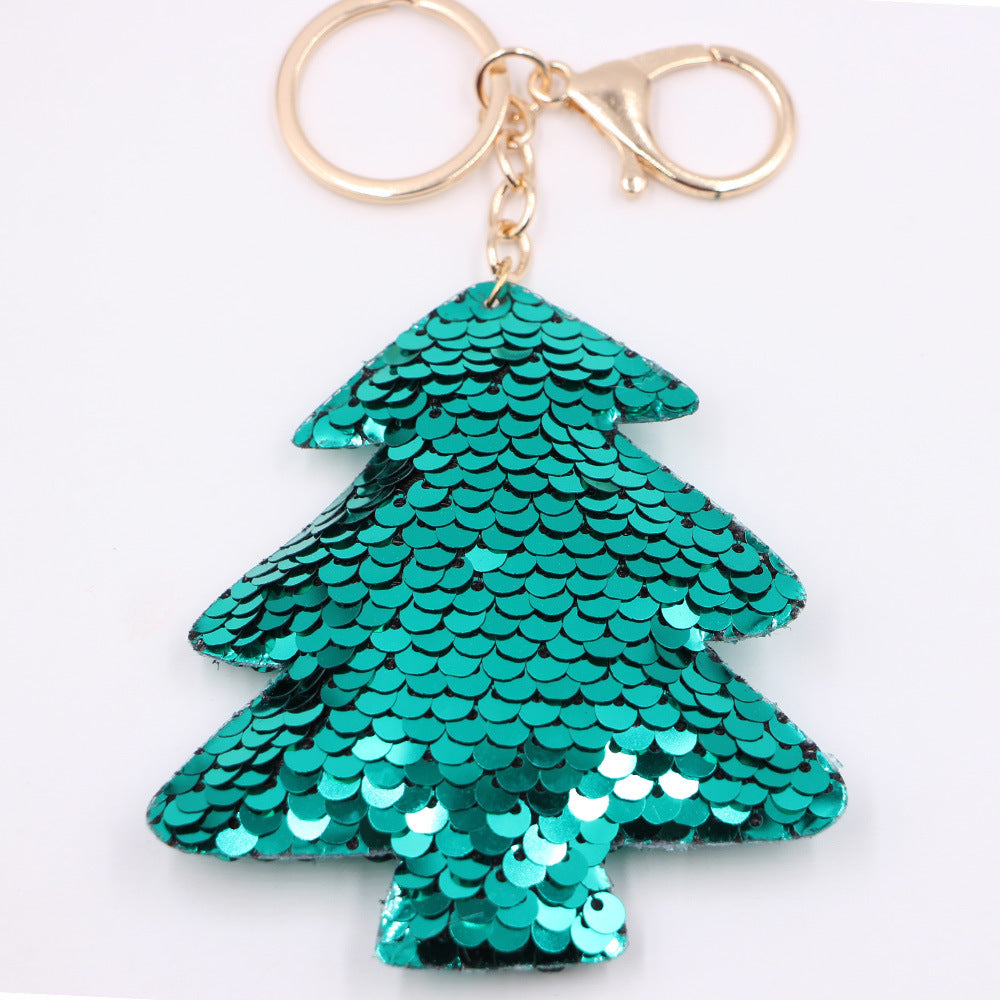 Wholesale Gold Star Sequin Keychain Chic Bag Charm Reflective Pendant For Ladies Purse Accessory