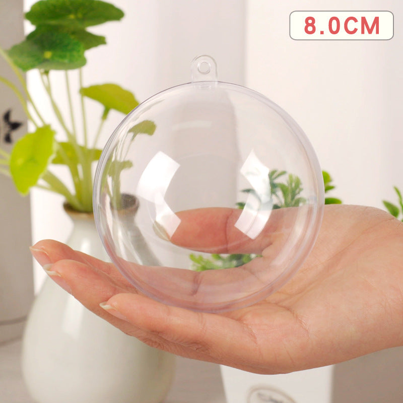 Wholesale Christmas Decorative Balls Acrylic Plastic Transparent Balls
