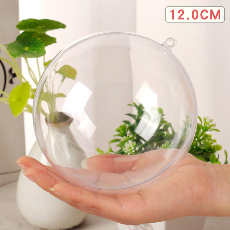 Wholesale Christmas Decorative Balls Acrylic Plastic Transparent Balls