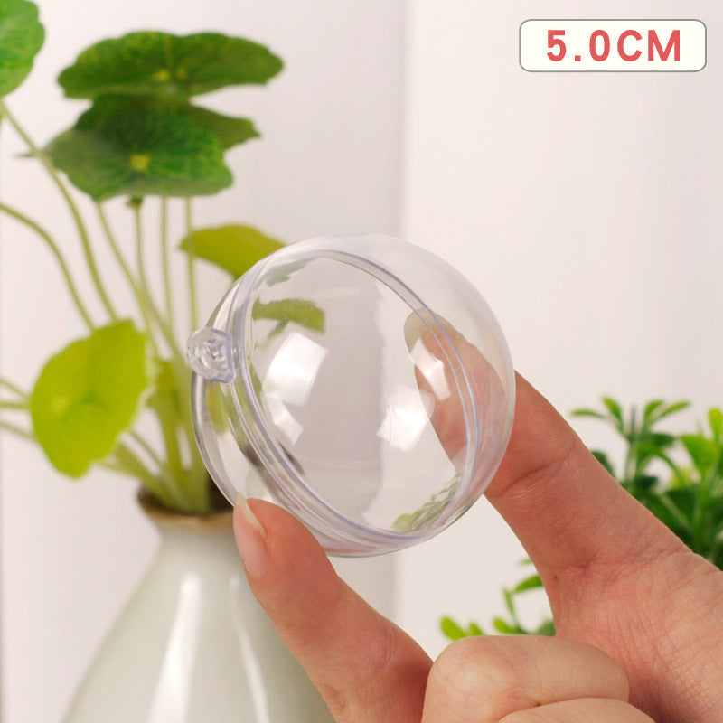 Wholesale Christmas Decorative Balls Acrylic Plastic Transparent Balls