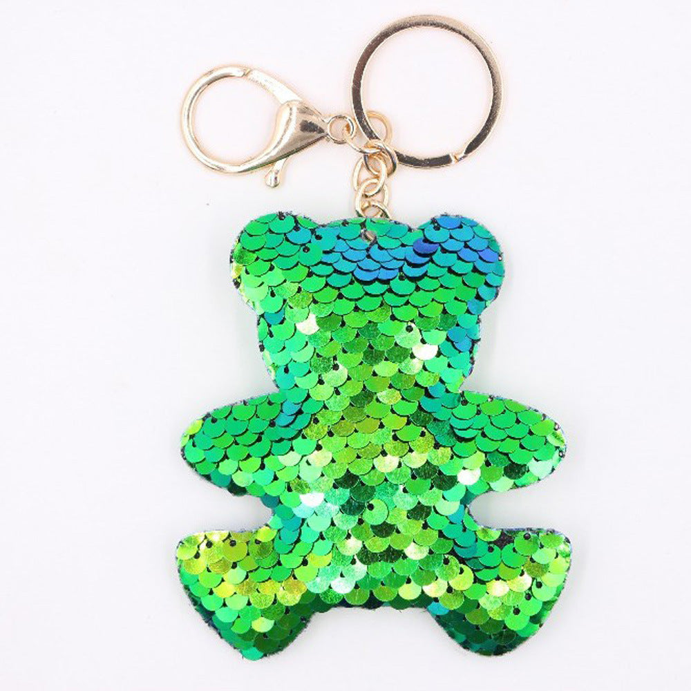 Wholesale Chic Sequin Unicorn Keychain Pendant For Bag And Car Key Accessory Gift