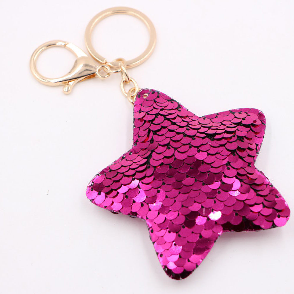 Wholesale Chic Sequin Unicorn Keychain Pendant For Bag And Car Key Accessory Gift
