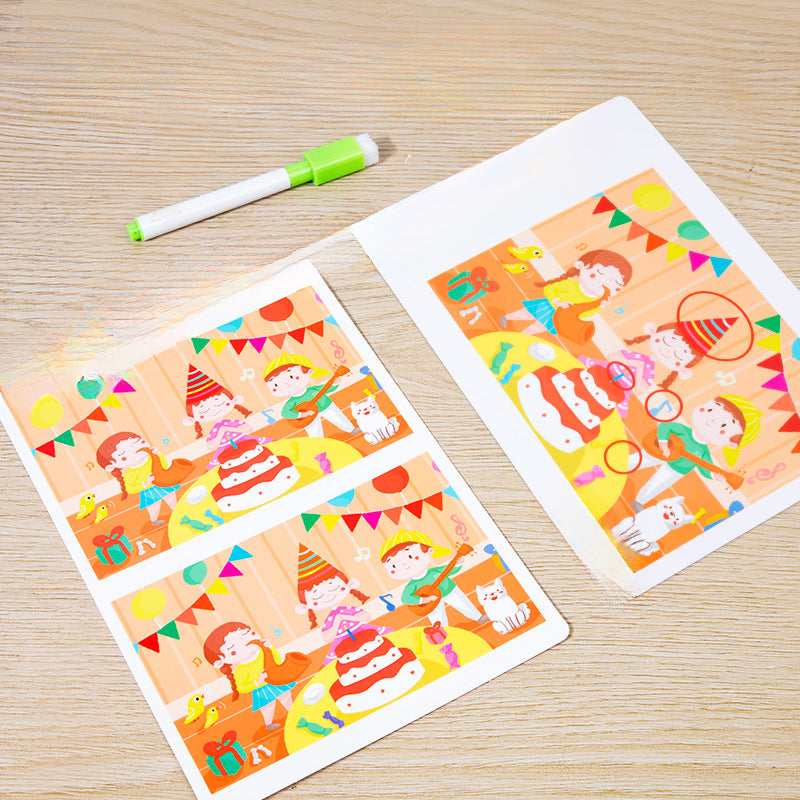 Wholesale Children's Cards To Find Different Paper Puzzle Toys