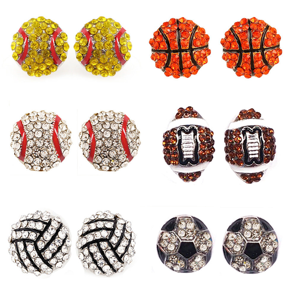 Wholesale Basketball Rugby Necklace Softball Pendant Necklaces