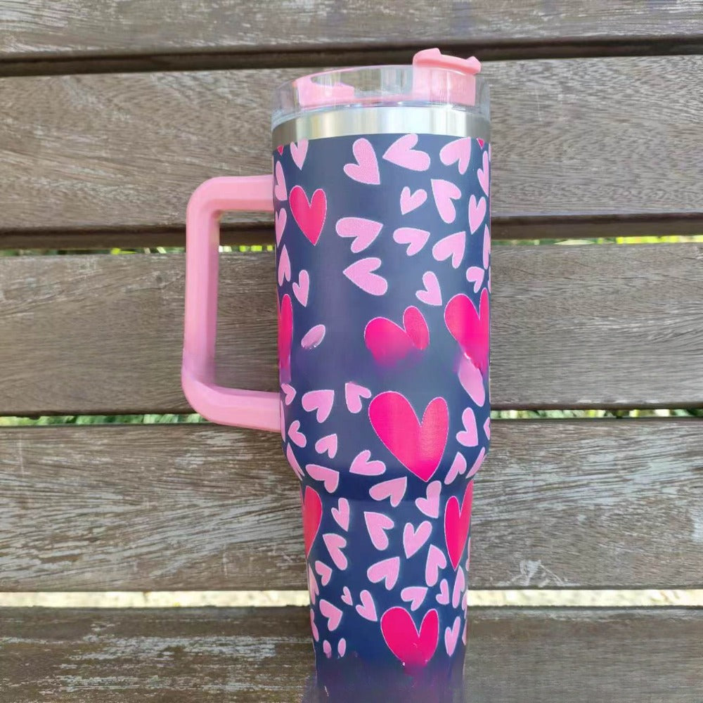 Wholesale Tumbler Double-layer Stainless Steel Valentine's Day Insulated Cup Ice Bullies Cup