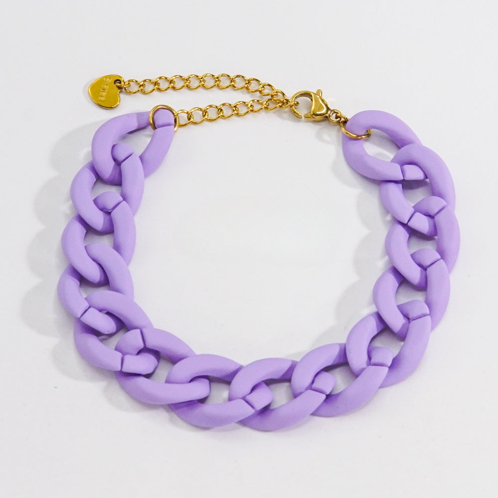 Wholesale Stainless Steel Acrylic Bracelet