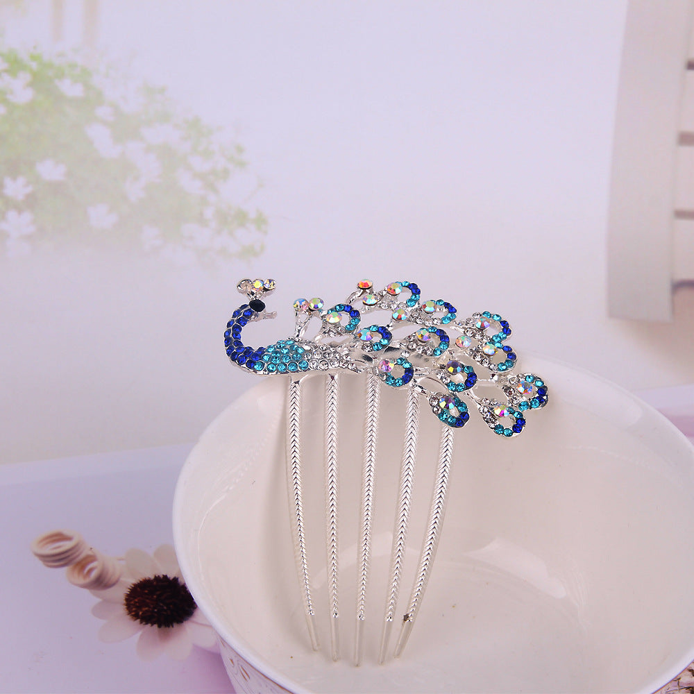 Wholesale Rhinestone Comb Alloy Full Diamond Bridal Hair Comb