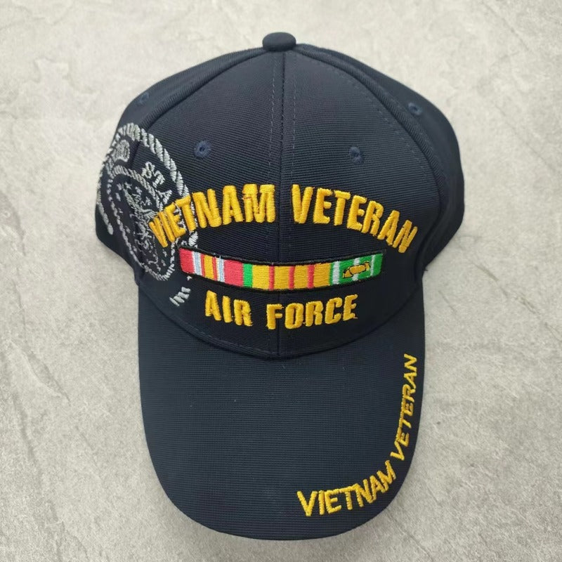 Wholesale Cotton Double Row Letter Colorful Embroidered Sun Protection Baseball Caps