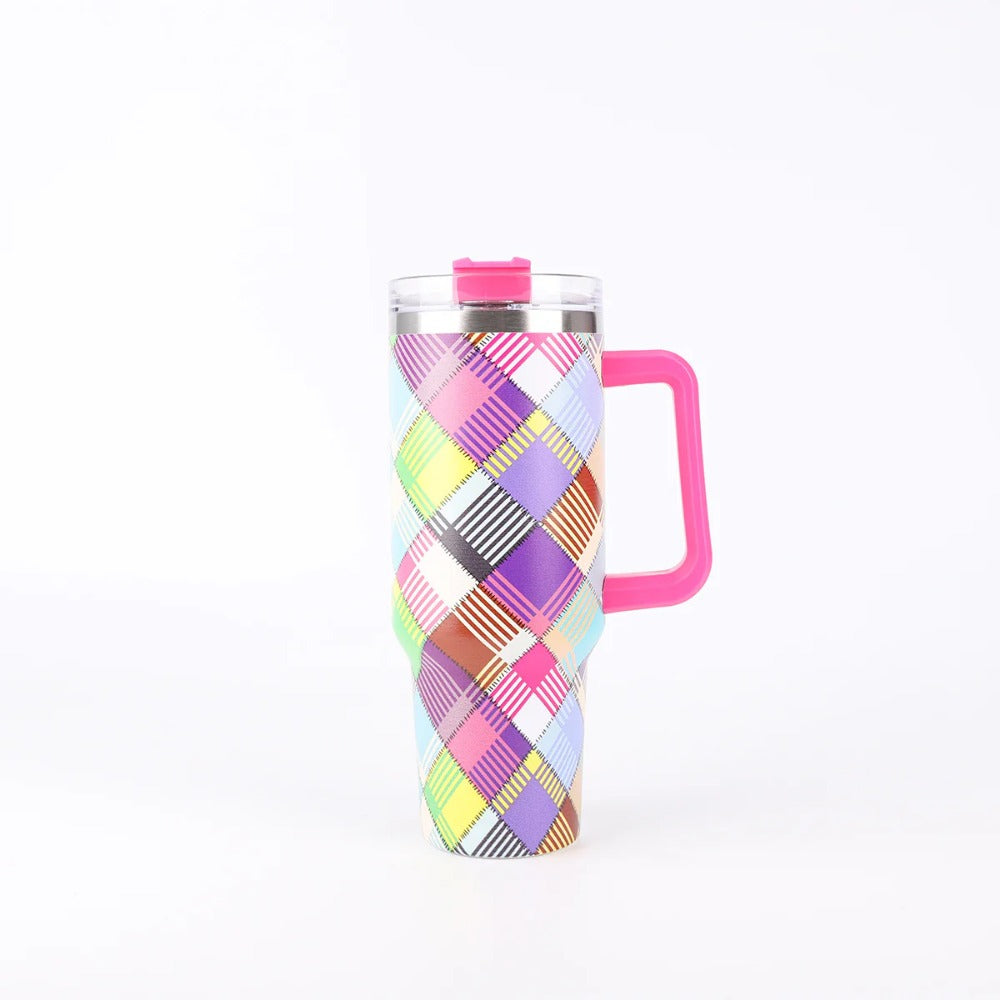 Wholesale Tumbler 40oz Printed Handle 1200ml Thickened Insulation Ice Cup