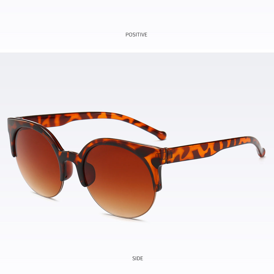 Wholesale Half Frame Cat Eye Retro Sunglasses