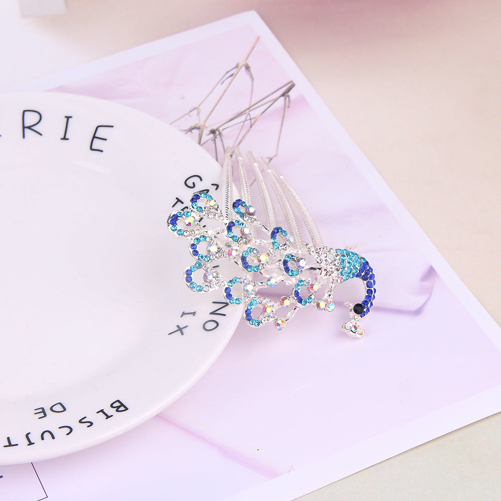 Wholesale Rhinestone Comb Alloy Full Diamond Bridal Hair Comb