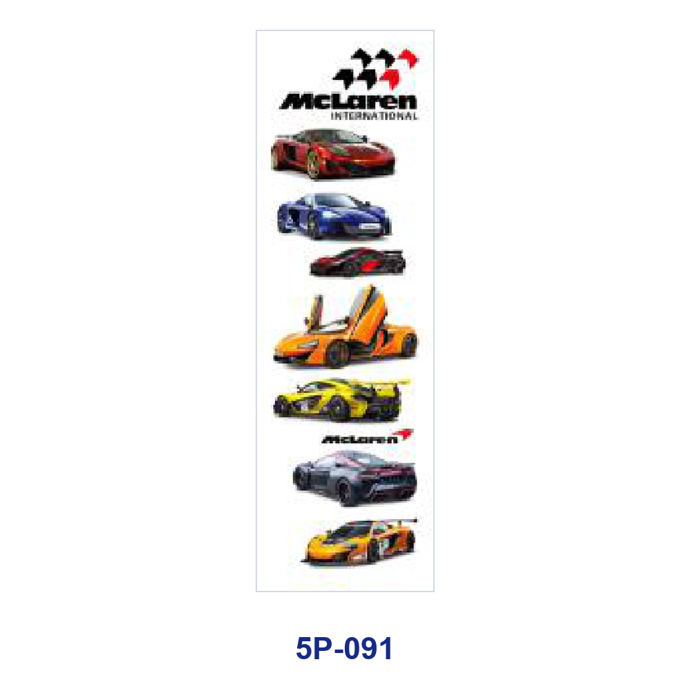 Wholesale 2/ 8/ 16pcs Cool Sports Racing Car Super Vehicle Speed Theme Print Pen and Bookmark Stickers UV DTF Wraps OLY Exclusive