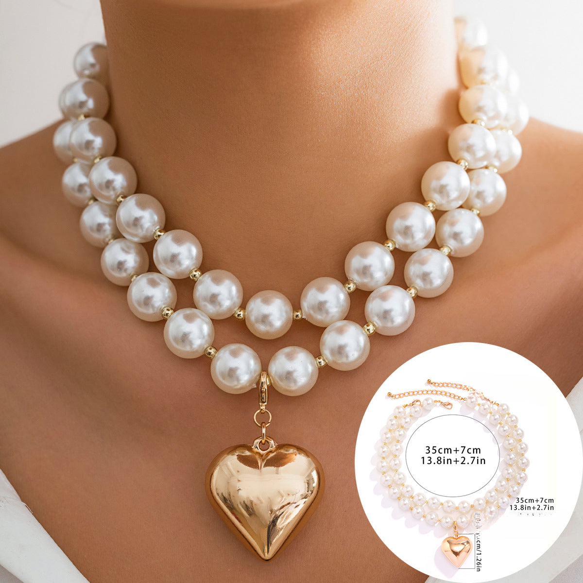 Wholesale of Multi-layer Round Pearl Layered Necklaces