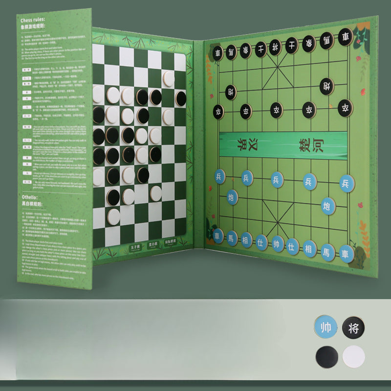 Wholesale Bookclip Style Magnetic Multifunctional Game Chess Flying Chess Chess Gobang