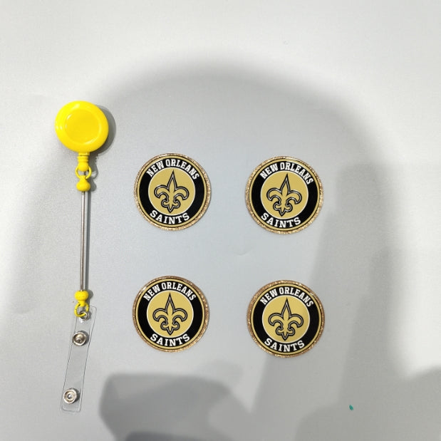Wholesale 10pcs/Pack Yellow Flowers DIY Acrylic Flatbacks for Badge Reels Keychains