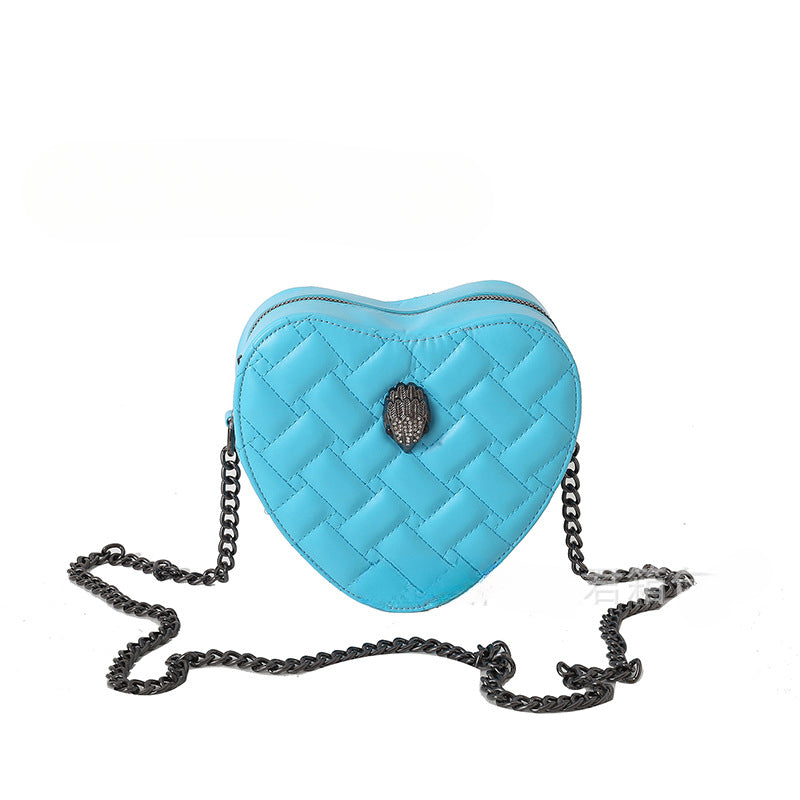 Wholesale PU Chain Diamond Pattern Embroidered Thread Love Bags