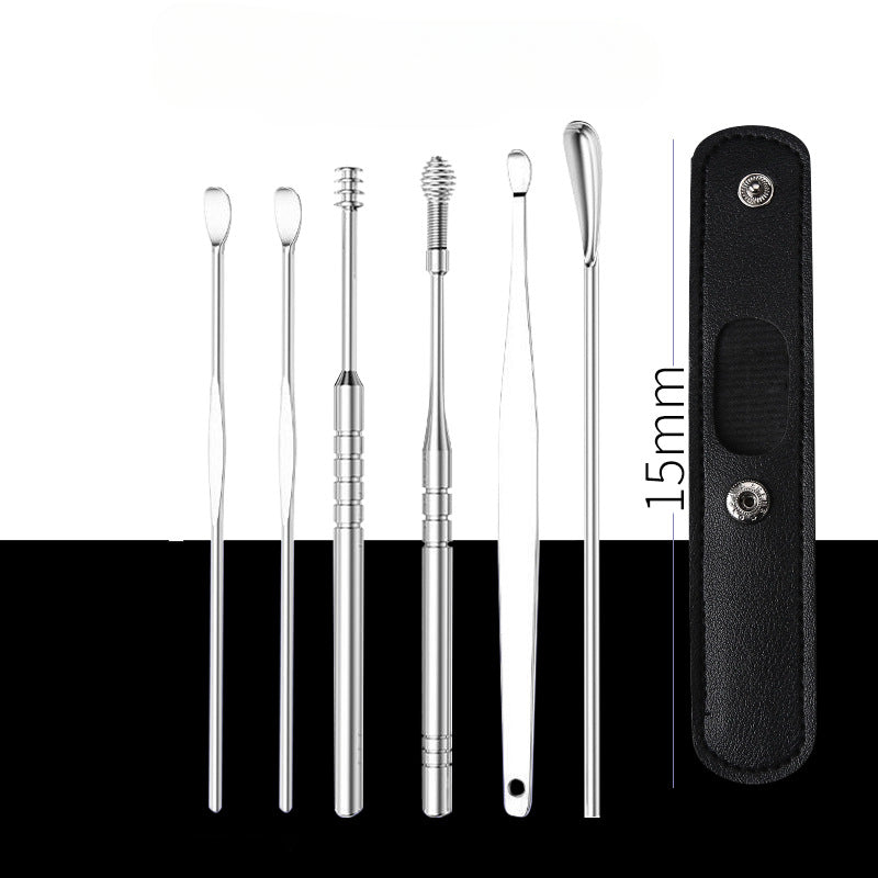 Wholesale Stainless Steel Ear Pick 6-piece Set