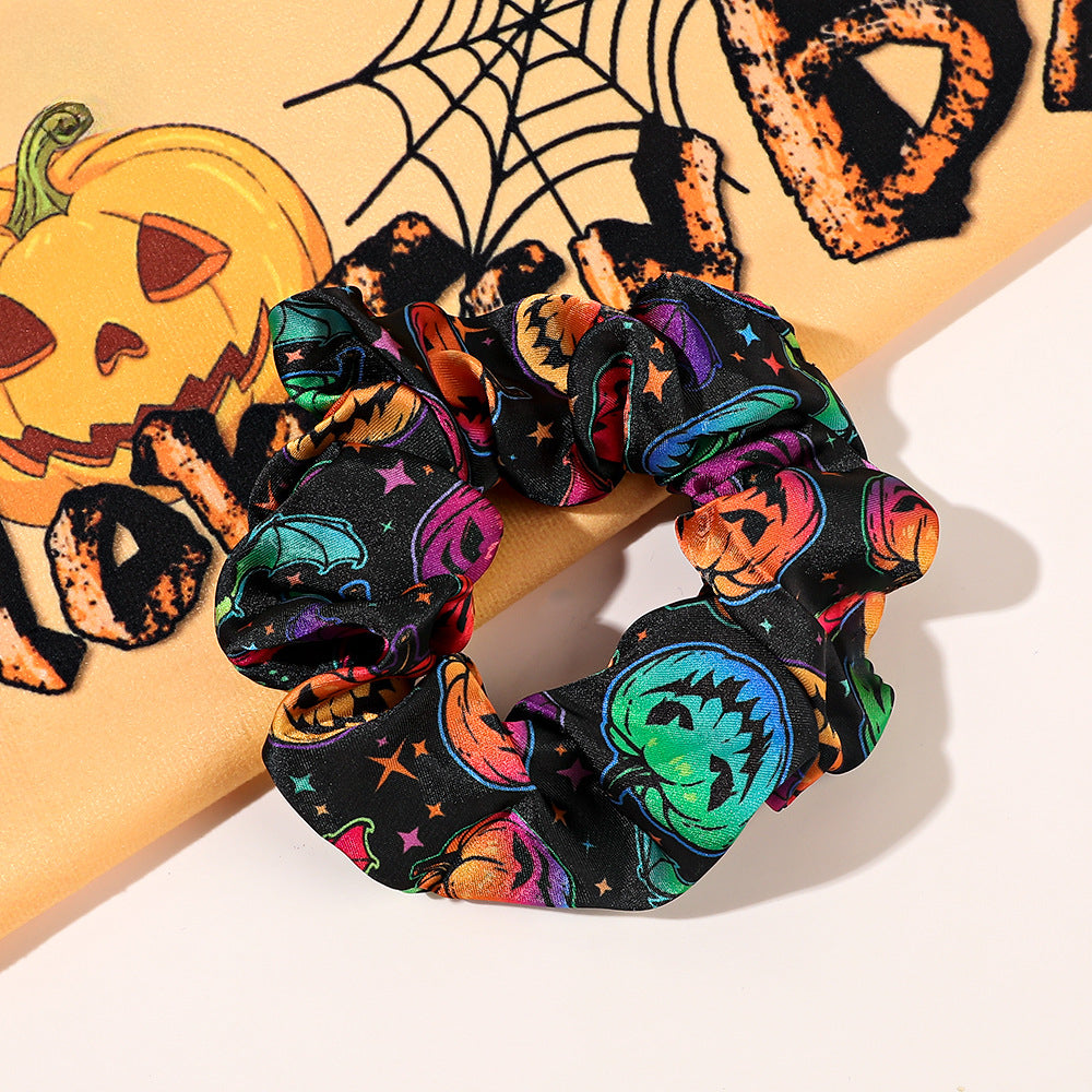 Wholesale Halloween Large Intestine Hair Ring, Pumpkin Skull, Personality Holiday Hair Rope