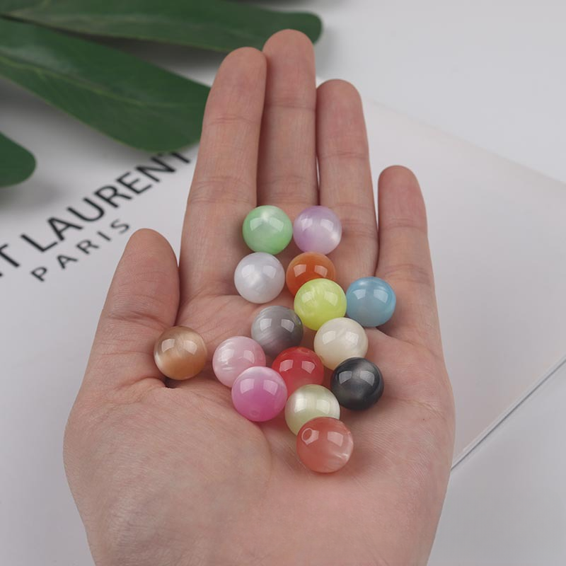 Wholesale 10pcs/pack 12mm Resin Imitation Colorful Opal Beads