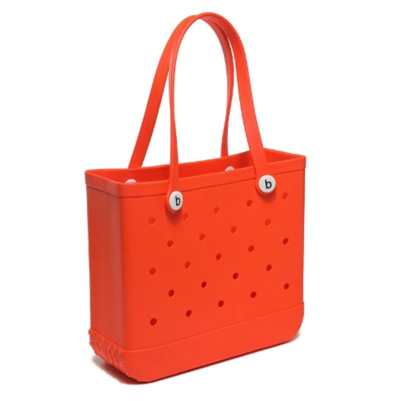Wholesale Silicone Hollow Hole Handbag Beach Vacation Tote Bag