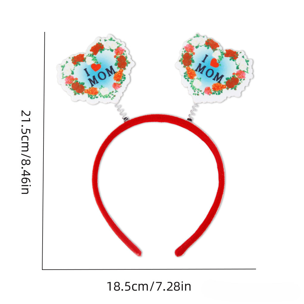 Wholesale Mother's Day Party Decorative Plastic Hair Hoops