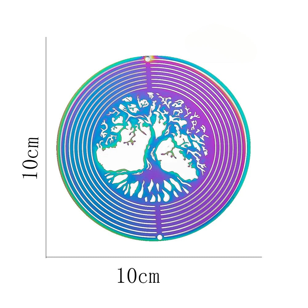 Wholesale 3D Rotating Stainless Steel Wind Chimes