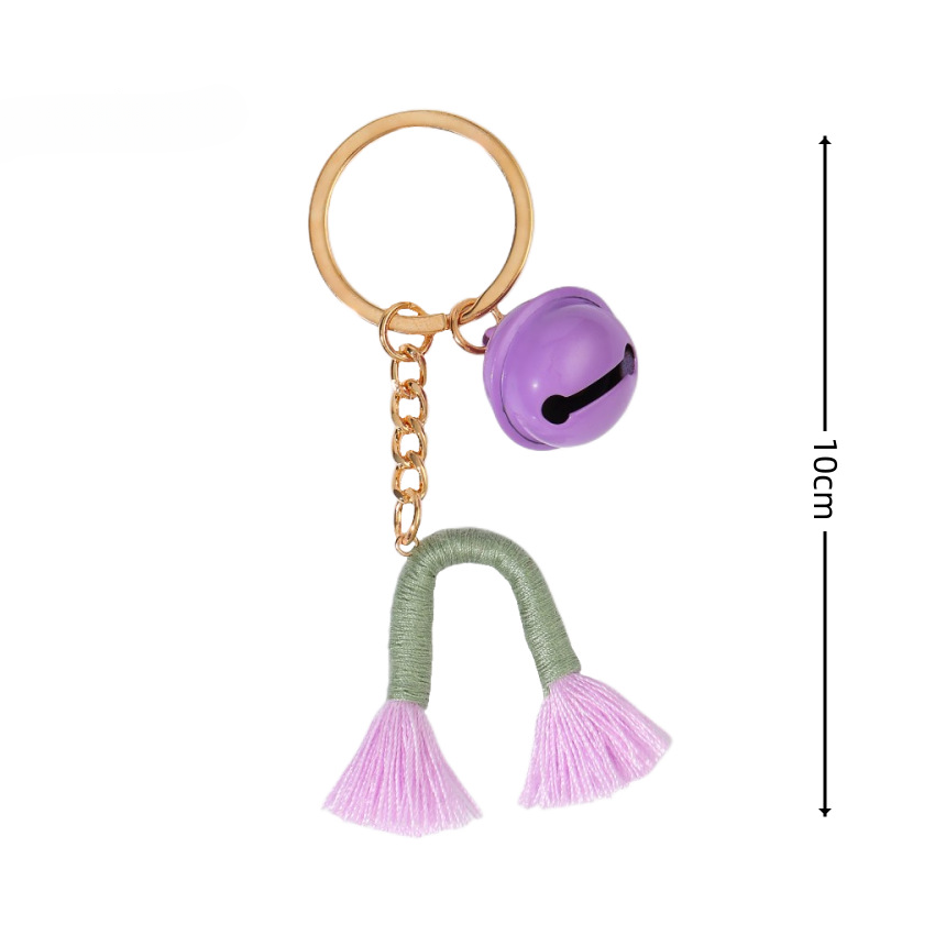 Wholesale Bohemian Handwoven Cotton Thread Tassel Keychain