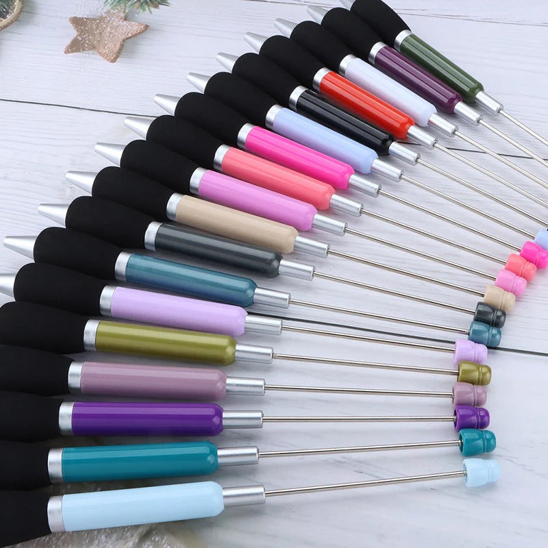 Wholesale 5pcs Beadable Pens Sponge Sheath Beadable Pen DIY Pen Office Supplies
