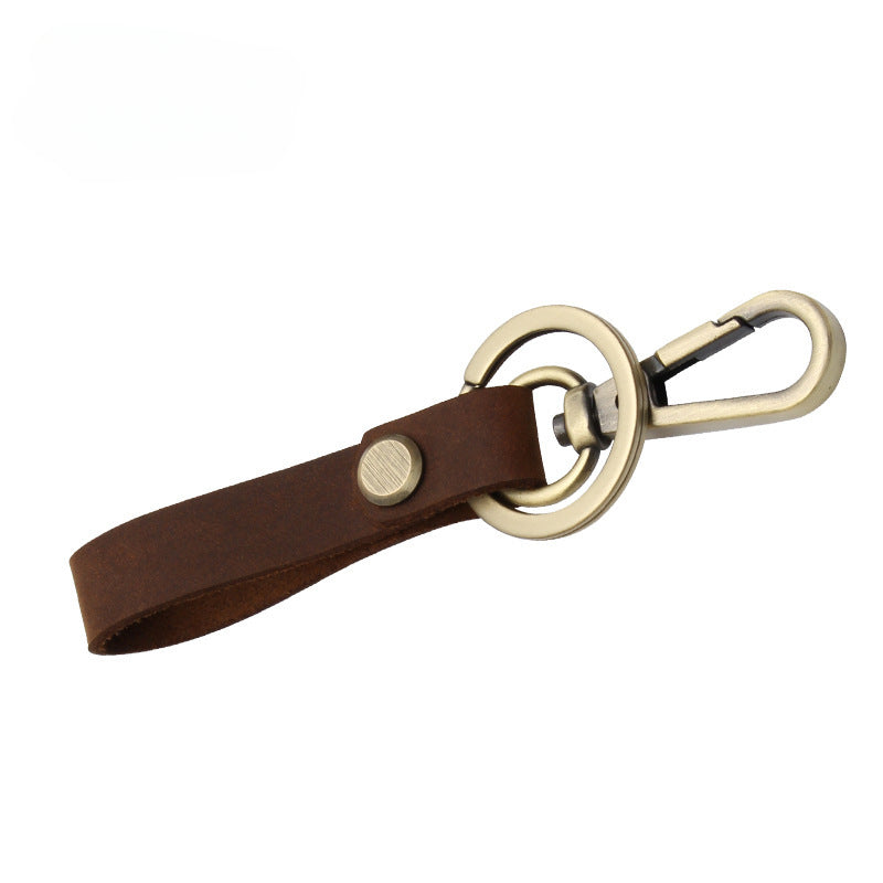 Wholesale 10PCS Retro Cowhide Car Keychain