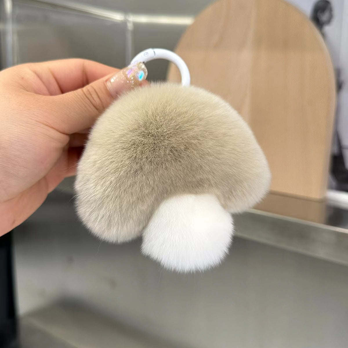 Wholesale Plush Mushroom Keychain