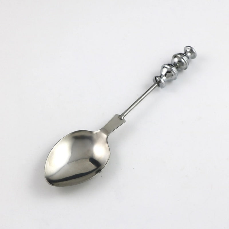 Wholesale Set DIY Beaded Stainless Steel Simple Everyday Cutlery Fork Cutlery Spoon