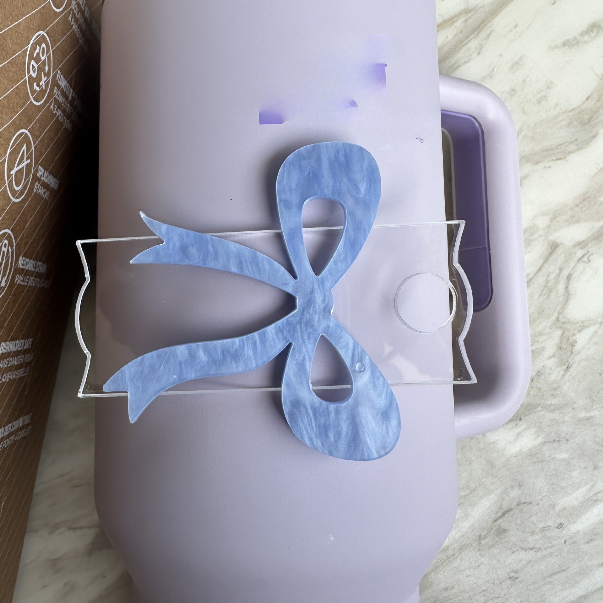 Wholesale Bow Water Ripple Tumbler Tag 40oz Ice Cup 2nd Generation Cup Lid Label