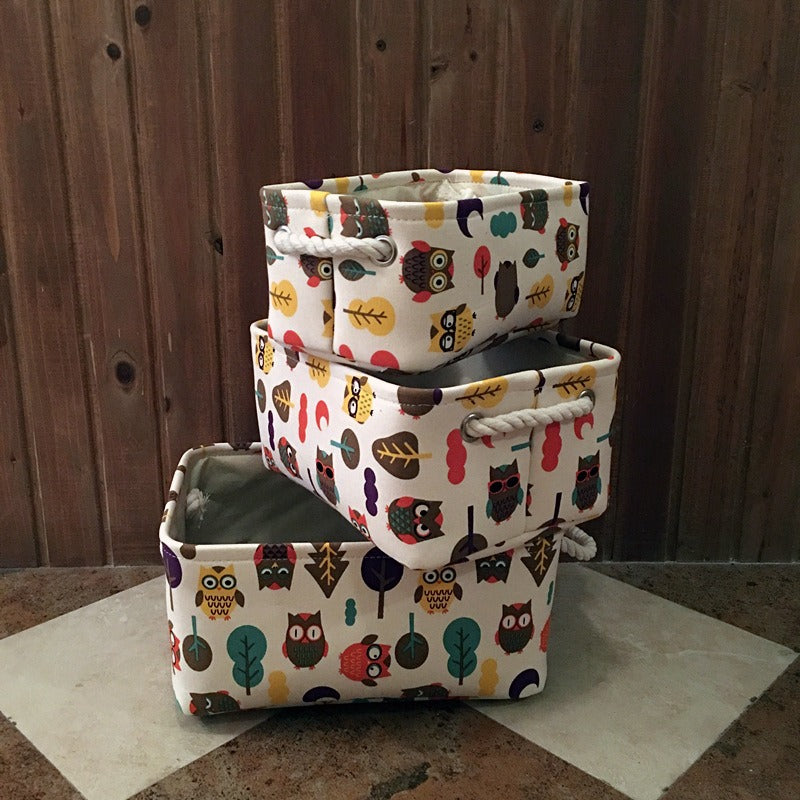 Wholesale Cotton and Linen Owl Storage Box