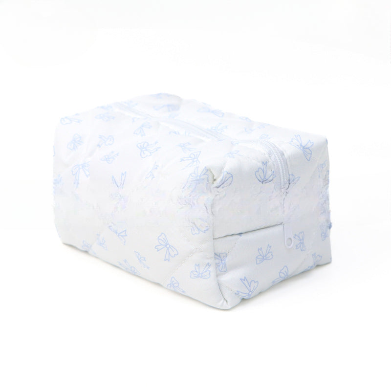 Wholesale Small Fresh Floral Makeup Large Capacity Storage Bag