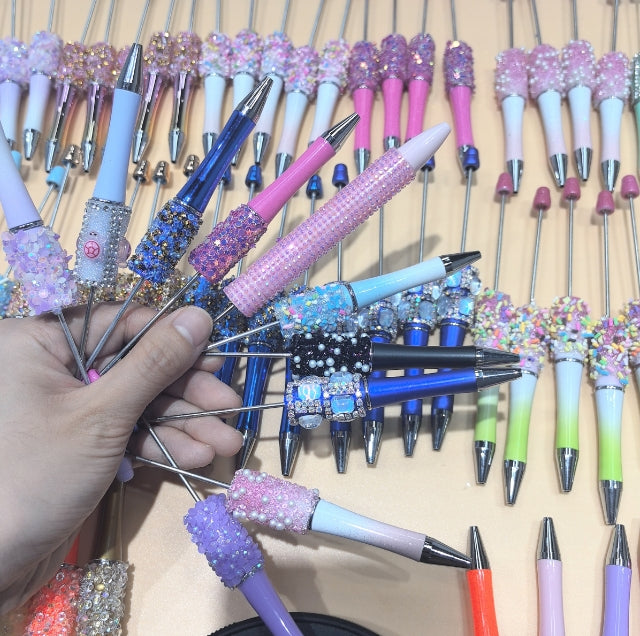 Wholesale 10pcs Random Mixed Color Handmade DIY Fashion Creative Beaded Pens