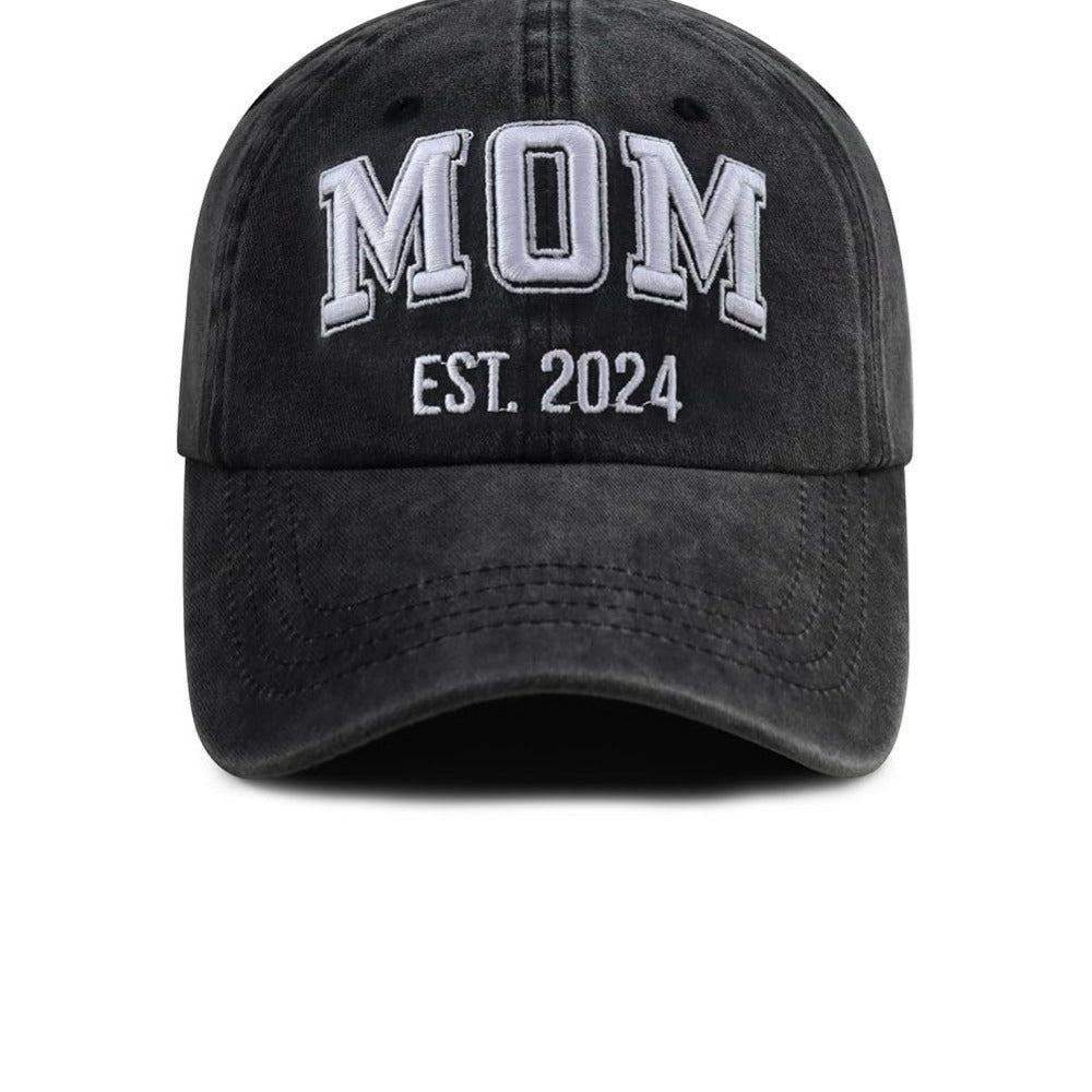Wholesale Washed Cotton DAD MOM 3D Embroidery Hip Hop Baseball Cap