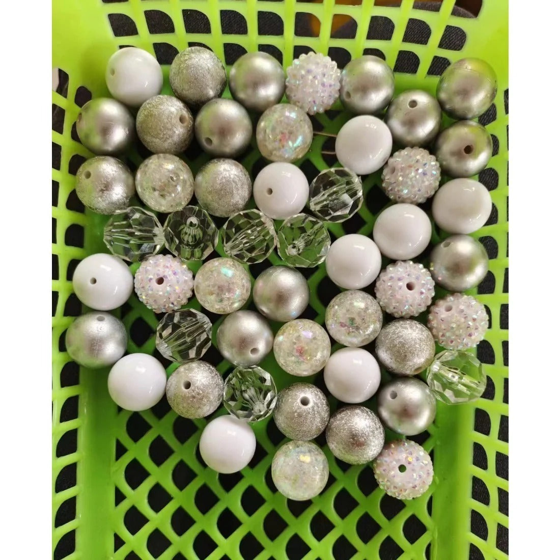 Wholesale 20MM Acrylic Mixed Color Beads Loose Beads Combination