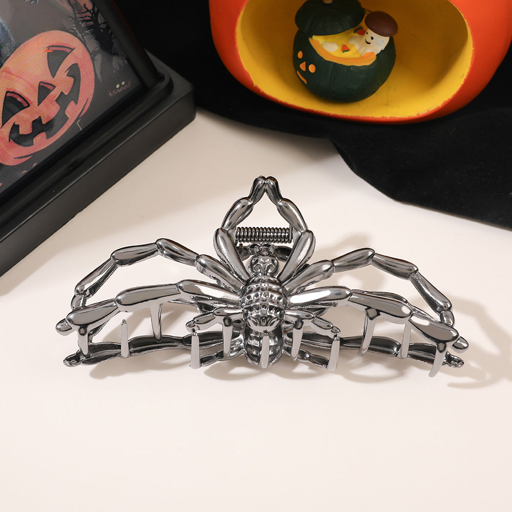 Wholesale Halloween Metal Spider Hair Clips
