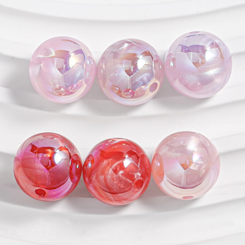 Wholesale 30pcs/1pack Meteor Straight Hole Cloud Flash DIY Beads