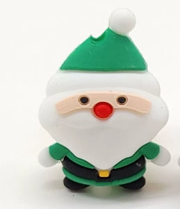 Wholesale 20pcs/pack Christmas Food-grade Cartoon 3D Silicone Beads