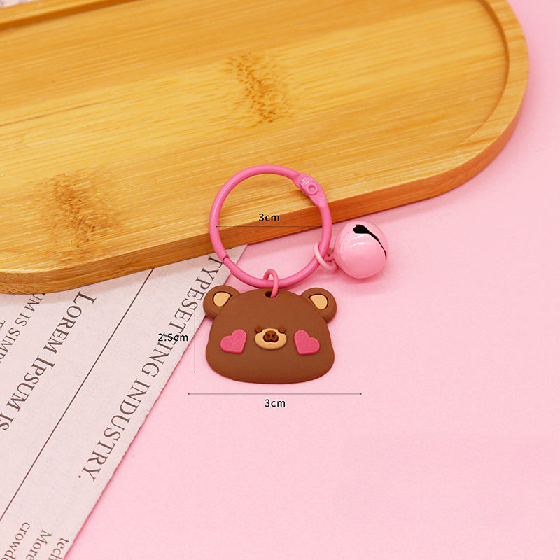 Wholesale Silicone Cartoon Bell Keychains